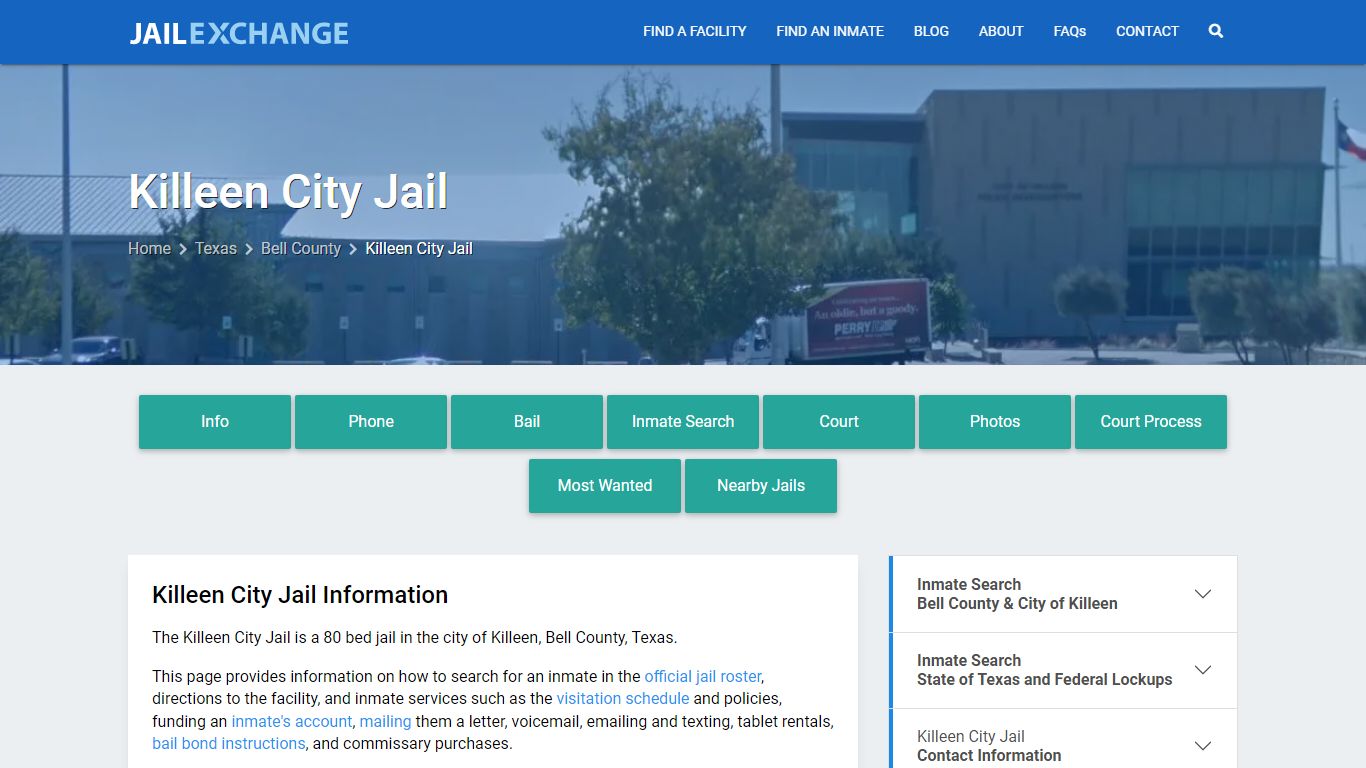 Killeen City Jail, TX Inmate Search, Information - Jail Exchange